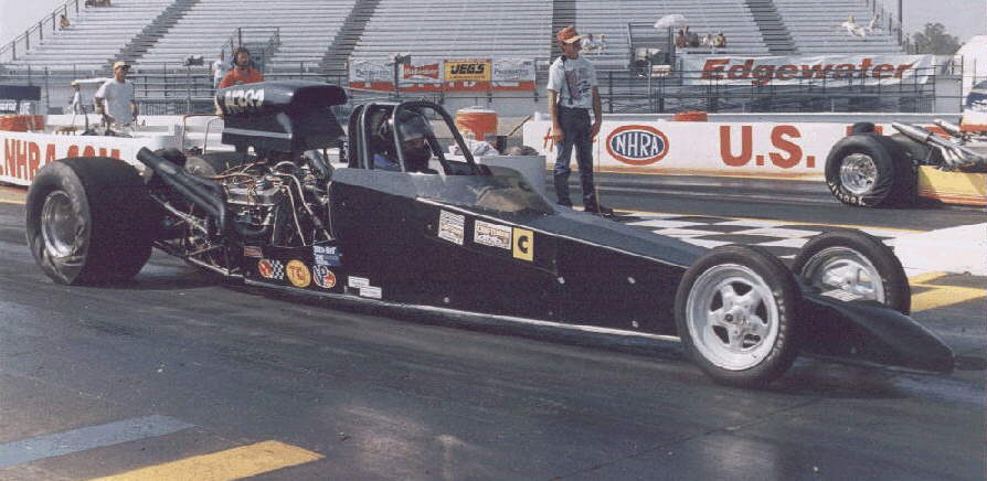 Our Pontiac Powered Dragster at Indy.